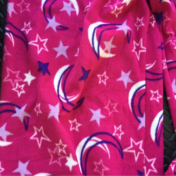 Stars & Moon Pajama Bottoms & New Fleece Throw - Picture 4 of 5